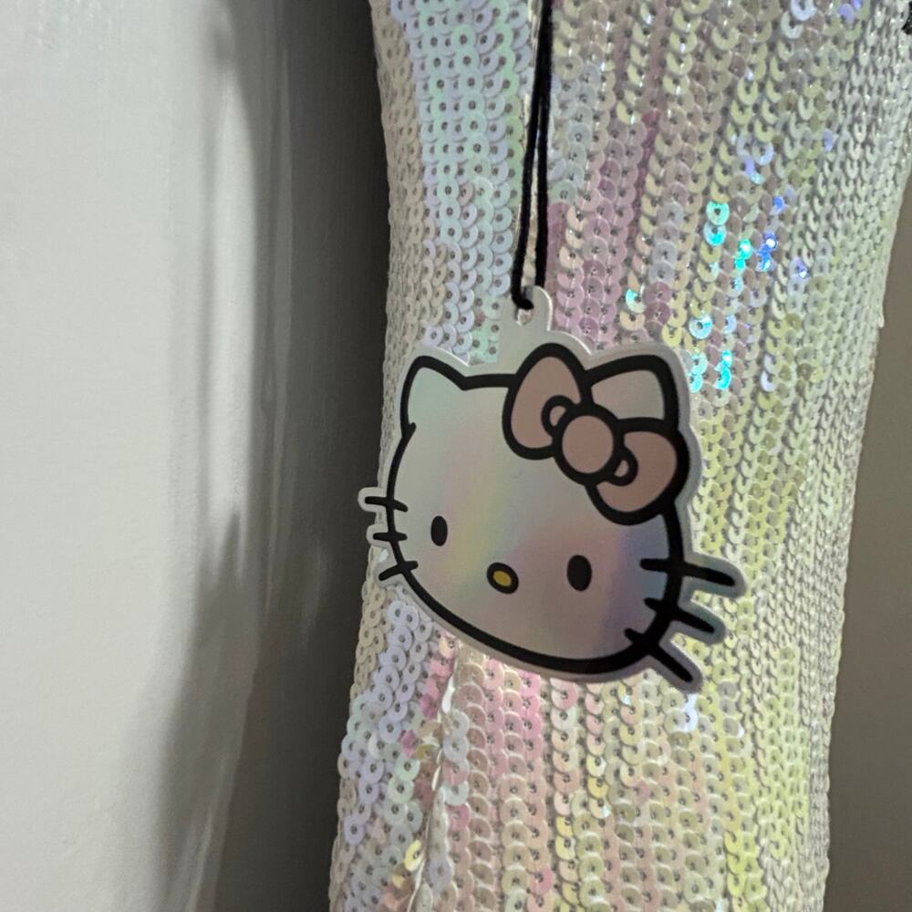 Forever 21 Sequin Hello Kitty Midi Dress - White and Pink - Picture 3 of 6
